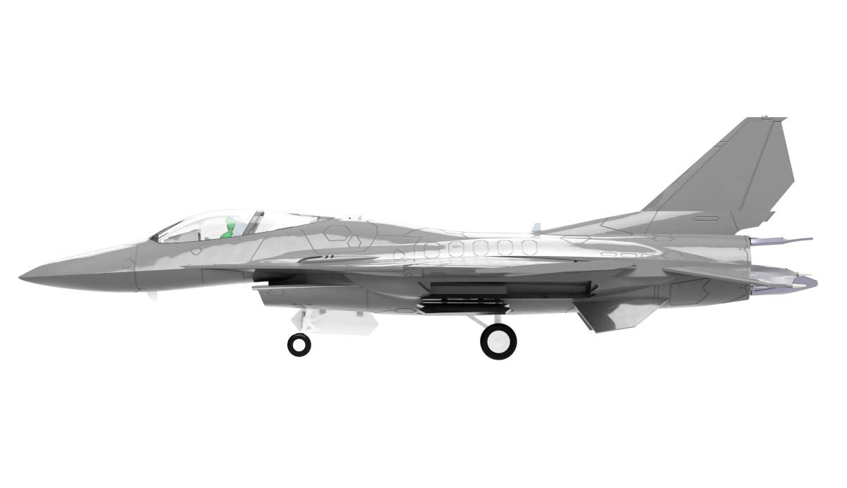Hma PATLABOR 2 F-16 Kai Night Falcon with acrylic stand Blue 1/144 Model Kit NEW_4