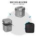 COOK 'n' ESCAPE Square Titanium Camping Cooker Set for 1-3 people NEW from Japan_3