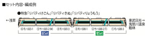TOMIX N Gauge Tobu Series 500 Liberty Basic Set 3-Car Model Train 98427 NEW_6