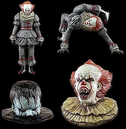 IT PENNYWISE COLLECTION mini figure 4 set PENNY WISE Terror face Anime NEW_3