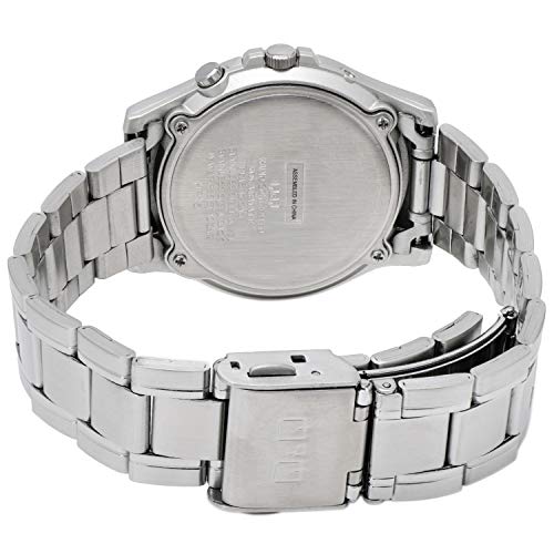CITIZEN Q & Q SOLARMATE HG18-235 Solar Men's Watch Waterproof Silver NEW_3