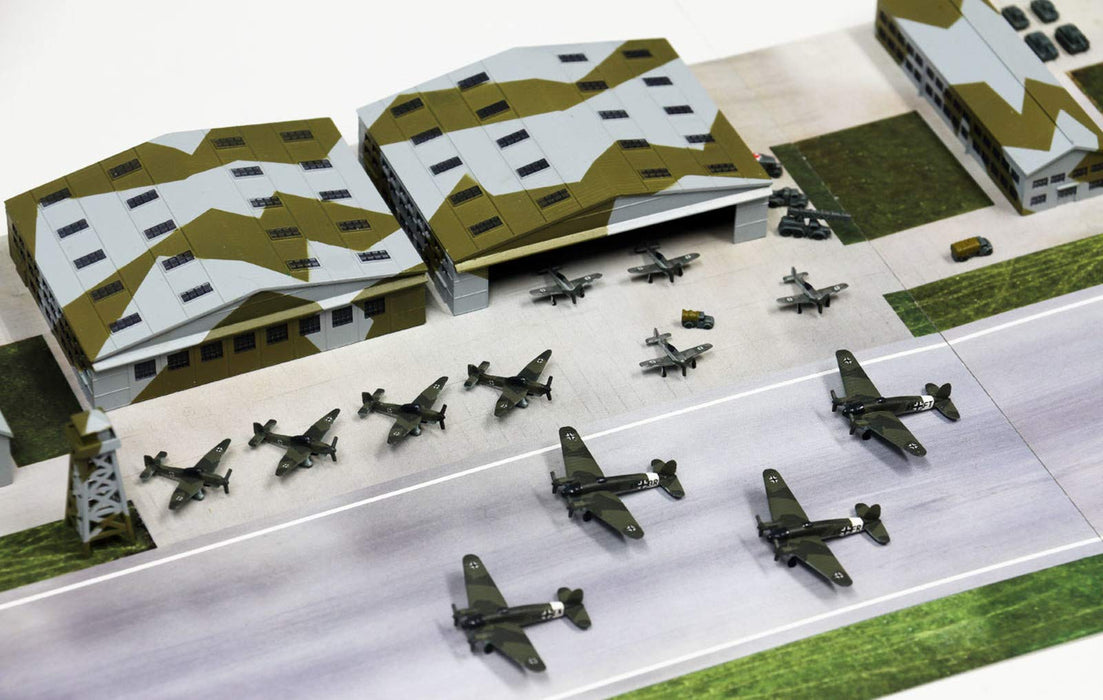 Pit-Road 1/700 SPS Series WW2 German Air Force Base Airfield Paper Model SPS12_6