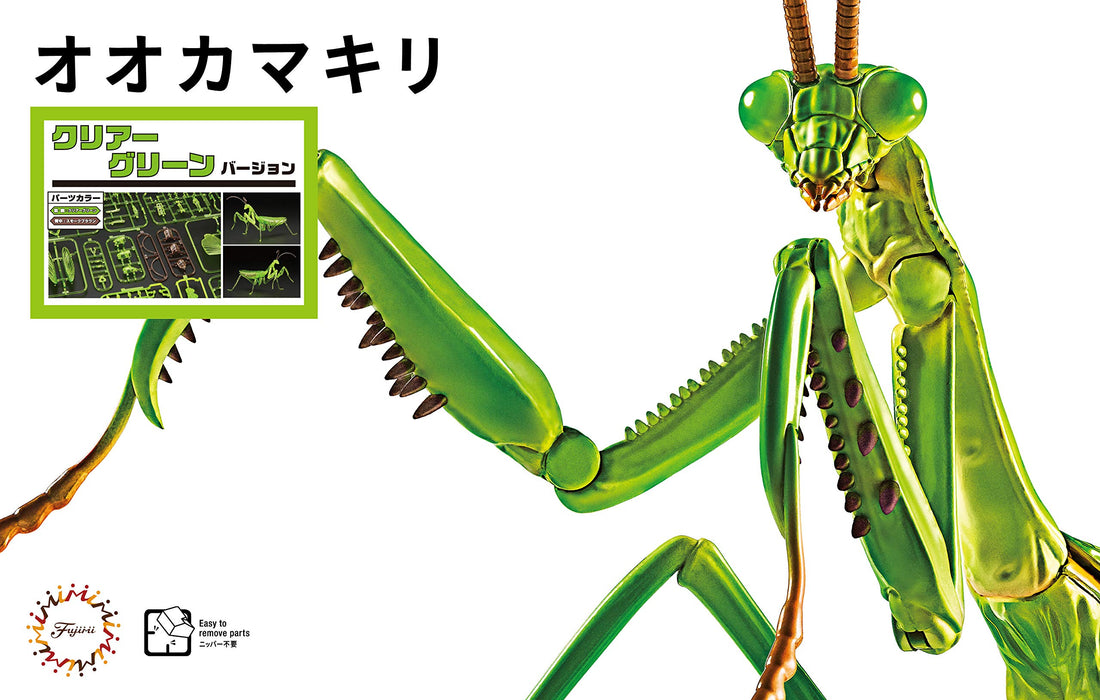 FUJIMI Jiyukenkyu series No.23 EX-2 Ikimono Hen Praying mantis Clear Green Kit_3