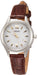 Seiko Selection SWFH115 Solor Women's Watch Brown leather Band Stainless Case_1