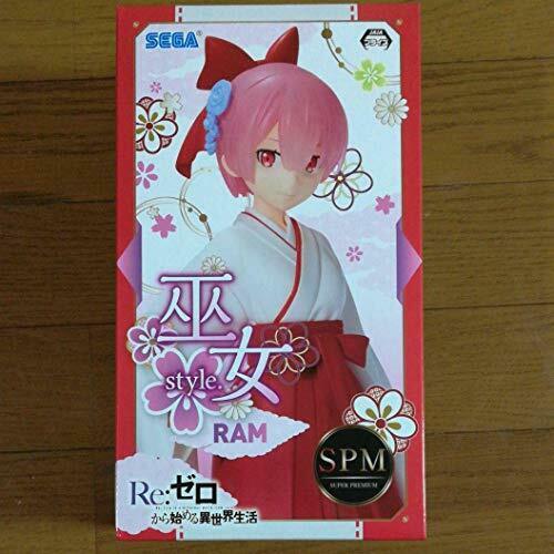 Re Zero super-premium figure RAM shrine maiden Style SPM SEGA Anime NEW_2