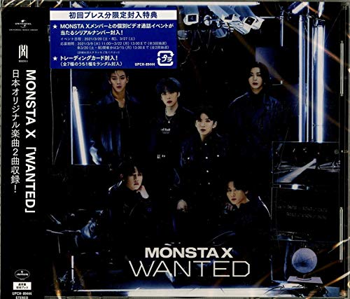 Monsta X WANTED First Limited Edition CD Trading Card UPCH-89444 K-Pop NEW_1