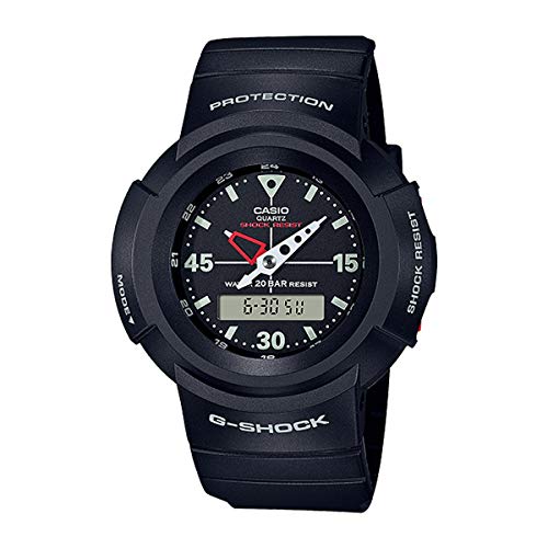 CASIO G-SHOCK AW500 1st Analog Reprint AW-500E-1E Anadigi Men's Black NEW_1