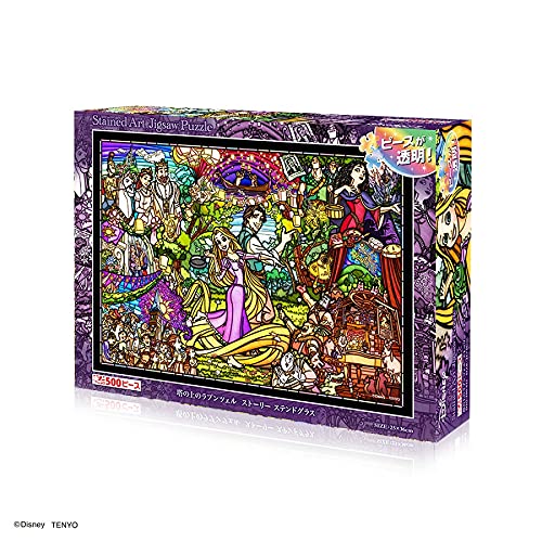 Disney Tangled Rapunzel Story stained glass 500pieces jigsaw puzzle ‎DSG-500-622_2