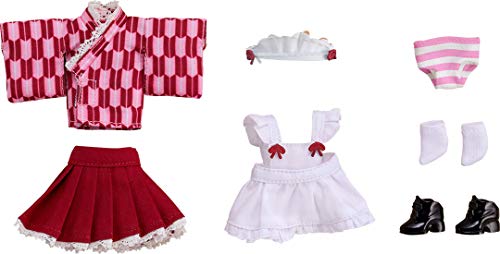 Nendoroid Doll: Outfit Set (Japanese-Style Maid - Pink) Figure (Outfit Only) NEW_1