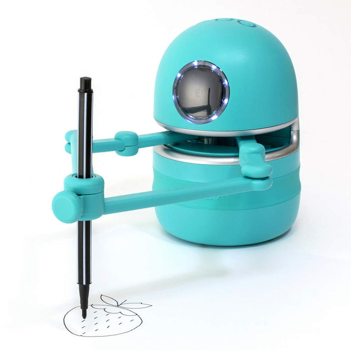 With Corporation Drawing Robot Quincy LZ001 Plastic USB rechargeable Blue NEW_1