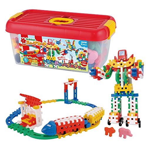Gakken Sta:Ful New Block Plenty of Variety Box Plastic Multicolor 188pcs 83190_1