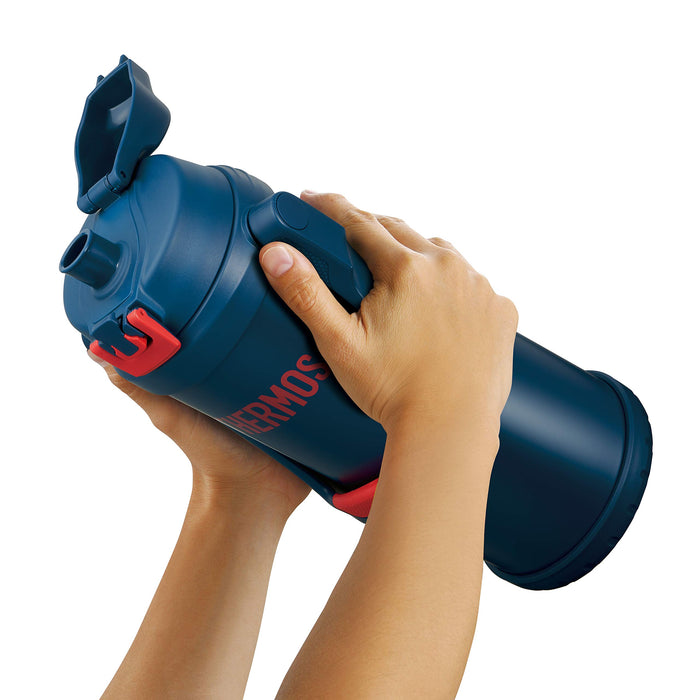 Thermos Water Bottle Vacuum Insulated Sports Jug 2.5L Navy Red FFV-2501 NV-R NEW_4