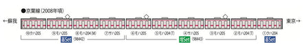 TOMIX N gauge JR 205 commuter train early car/Keiyo line extension set 98443 NEW_5