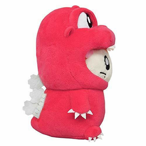 Godzilla x Hamtaro Collab Godziham-kun Plush Doll Stuffed Toy Red S 13.5cm NEW_2