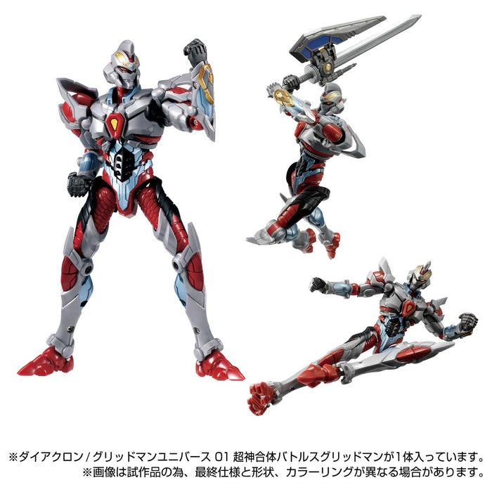 Diaclone /Gridman Universe 01 Super God Combined Battles Gridman Action Figure_8