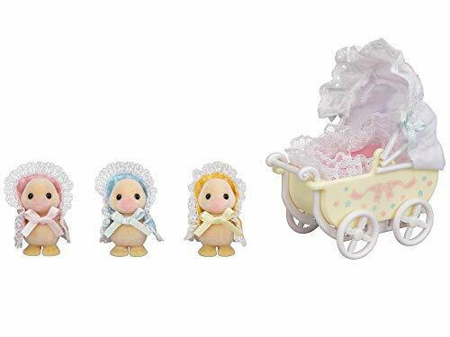 Sylvanian Families DUCK TRIPLETS PRAM SET C-63 w/ Tracking NEW from Japan_1
