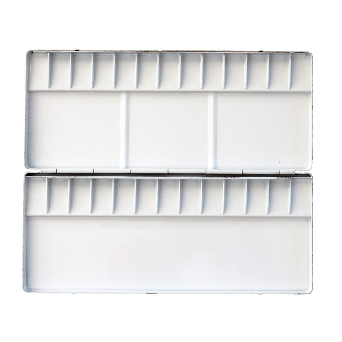 Tarence Japan Watercolor Palette Aluminum Palette White 26-color SN 441971 NEW_1