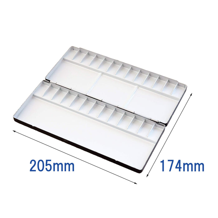 Tarence Japan Watercolor Palette Aluminum Palette White 26-color SN 441971 NEW_3