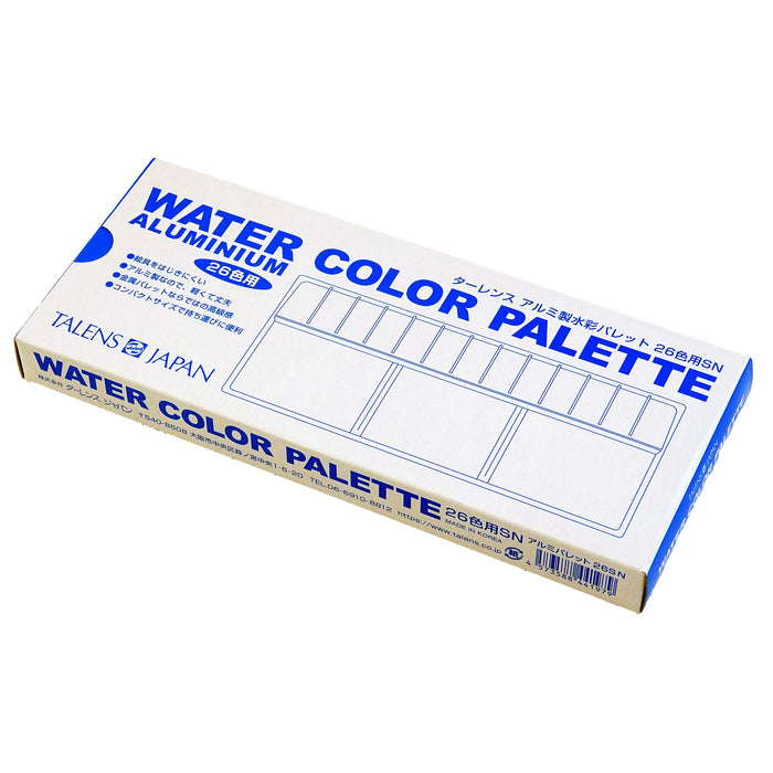 Tarence Japan Watercolor Palette Aluminum Palette White 26-color SN 441971 NEW_4