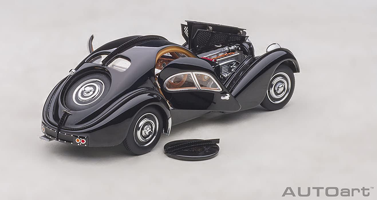 AUTOart 1/43 Bugatti Type 57SC Atlantic 1938 Black Disc Wheel 50946 Diecast Car_6