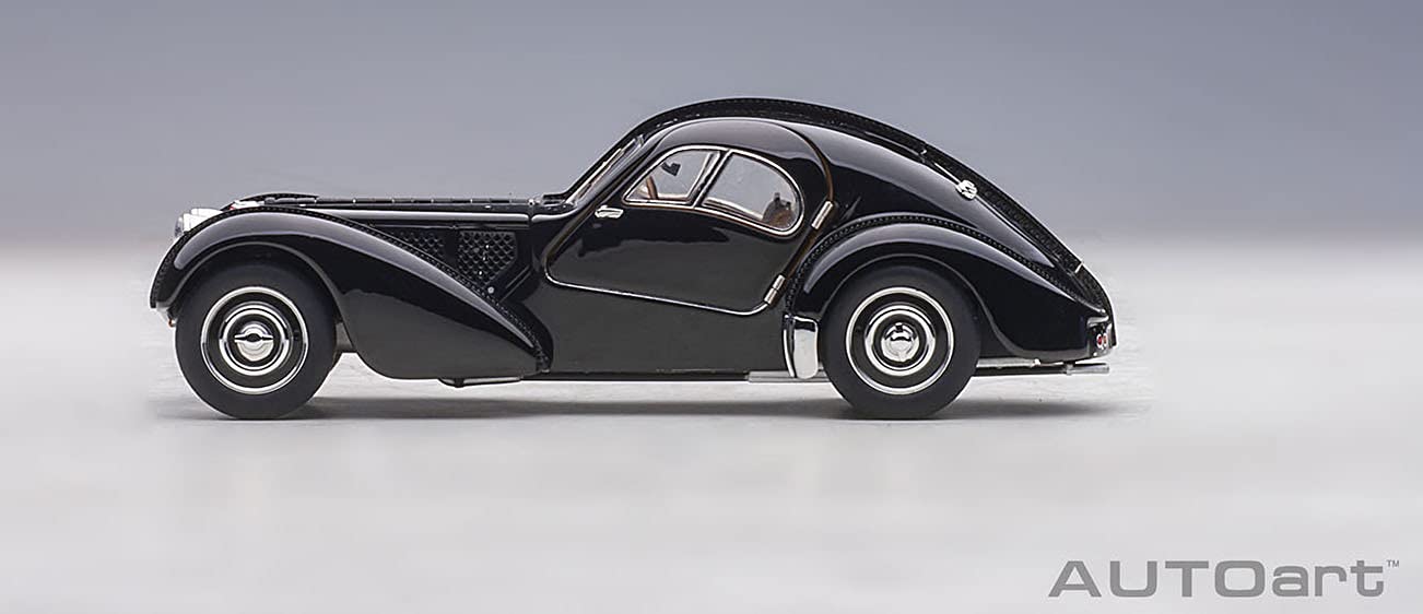 AUTOart 1/43 Bugatti Type 57SC Atlantic 1938 Black Disc Wheel 50946 Diecast Car_8