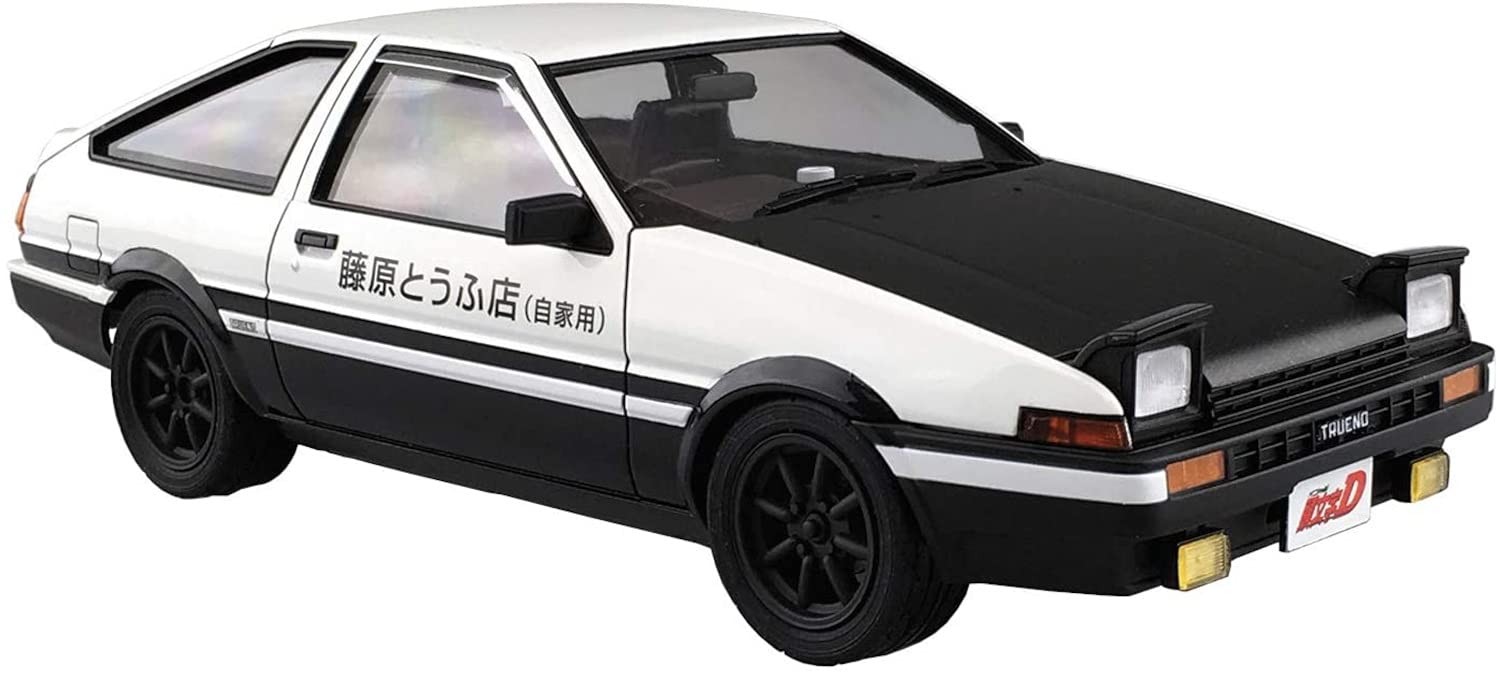 AOSHIMA Initial D No.6 1/24 TOYOTA AE86 TRUENO Fujiwara Takumi Plastic Model Kit_2