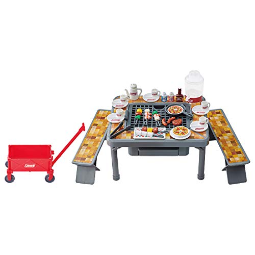 TAKARA TOMY x Coleman Licca-chan Mokumoku Juju Lively barbecue BBQ Set Figure_1