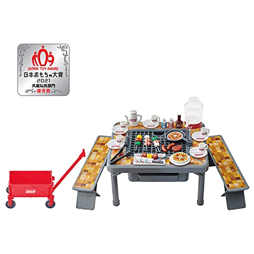 TAKARA TOMY x Coleman Licca-chan Mokumoku Juju Lively barbecue BBQ Set Figure_2