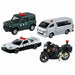 Tomica Police Vehicle Collection 4pcs Set NSX-R Jimny Hiace Honda VFR NEW_1