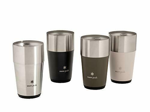 Snow Peak Thermo Tumbler Set of 4 SET-470 Silver, Olive Green, Black, Sand NEW_1