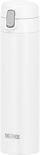 THERMOS FJM-450 Water Bottle Vacuum Insulated Straw Bottle 450ml White NEW_1