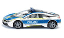 BorneLund SIKU BMW i8 Police Diecast Miniature Car 2303 Hybrid Sport Car Model_1