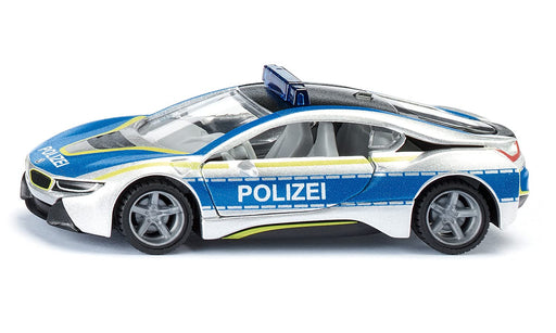 BorneLund SIKU BMW i8 Police Diecast Miniature Car 2303 Hybrid Sport Car Model_1