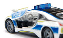 BorneLund SIKU BMW i8 Police Diecast Miniature Car 2303 Hybrid Sport Car Model_3