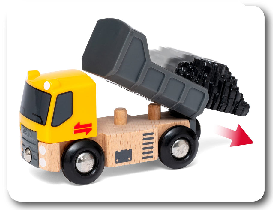 BRIO WORLD ‎63365800 Construction Vehicle Set Wood and Plastic Toy Yellow Black_6