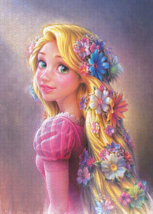 Tenyo 2000 Piece Jigsaw Puzzle Disney Tangled Shining hair Princess D-2000-633_1