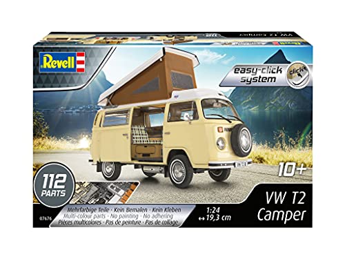 German Revell 1/24scale VW T2 Camper Plastic Model kit Car 07676 NEW from Japan_2
