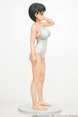 Sword Art Online Suguha Kirigaya White Swimsuit Ver. Figure 1/7scale PVC NEW_2