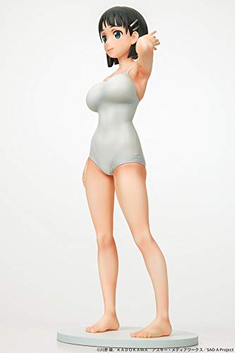 Sword Art Online Suguha Kirigaya White Swimsuit Ver. Figure 1/7scale PVC NEW_5