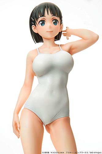 Sword Art Online Suguha Kirigaya White Swimsuit Ver. Figure 1/7scale PVC NEW_7