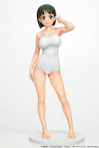 Sword Art Online Suguha Kirigaya White Swimsuit Ver. Figure 1/7scale PVC NEW_8