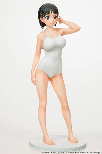 Sword Art Online Suguha Kirigaya White Swimsuit Ver. Figure 1/7scale PVC NEW_9