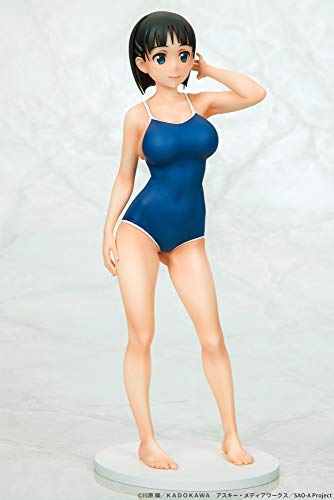 Sword Art Online Suguha Kirigaya Navy Swimsuit Ver. Figure 1/7scale PVC NEW_9
