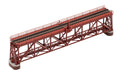 TOMIX N gauge road type single track truss iron bridge S280 (F) red 3266 NEW_1