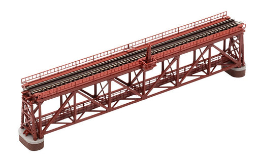 TOMIX N gauge road type single track truss iron bridge S280 (F) red 3266 NEW_1