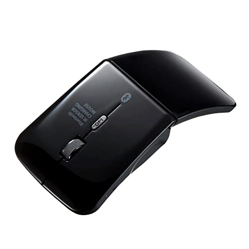 Sanwa Supply Bluetooth 5.0 Mouse IR LED Sensor Rechargeable Black MA-BTIR116BKN_1