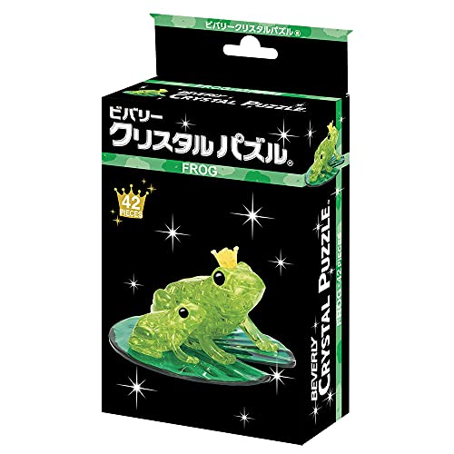 Beverly 42 Piece Crystal Puzzle Frog 50273 Green NEW from Japan_2