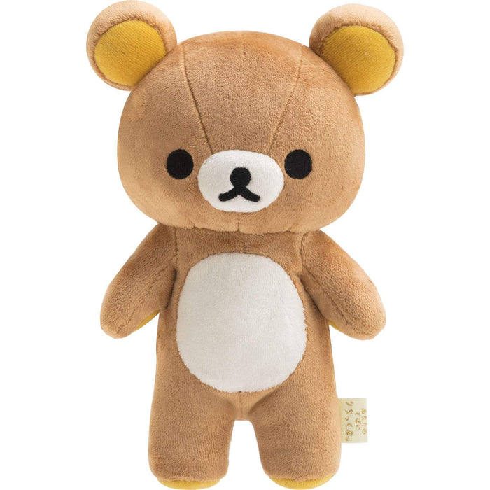 San-X Rilakkuma MF10401 Rilakkuma Posing Plush Toy by Your Side Soft Bore Brown_1