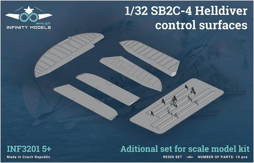 1/32 SB2C-4 Helldiver Control Surfaces for Infinity models Model Parts IFM3201-5_2