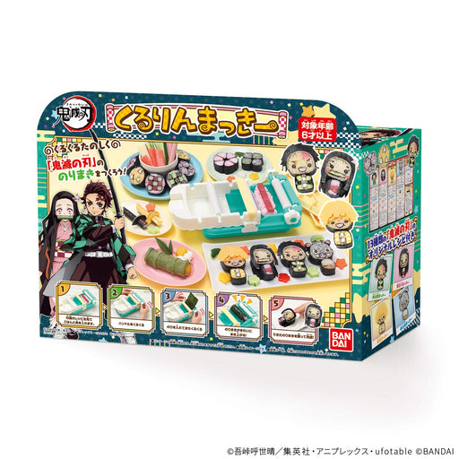 Bandai Demon Slayer: Kimetsu no Yaiba Kururin Makkie Sushi Roll Maker Plastic_2